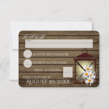 Rustic Barn Wood och Lantern Response