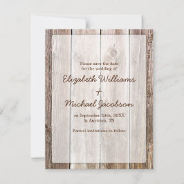 Rustic Barn Wood Spara datumet
