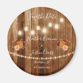 Rustic Barn Wood sparar datumet Magnet
