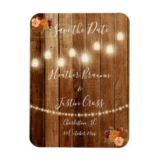 Rustic Barn Wood sparar datumet Magnet