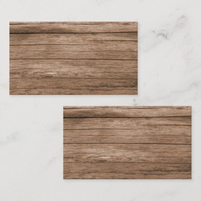 Rustic Barn Wood Visitkort (Fram/baksida)