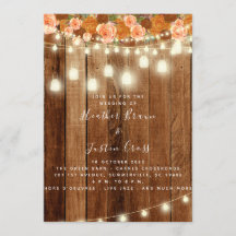 Rustic Barn Wood Wedding bjudande/Firande