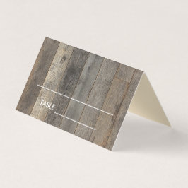 Rustic barnwood Bröllop Place Visitkort