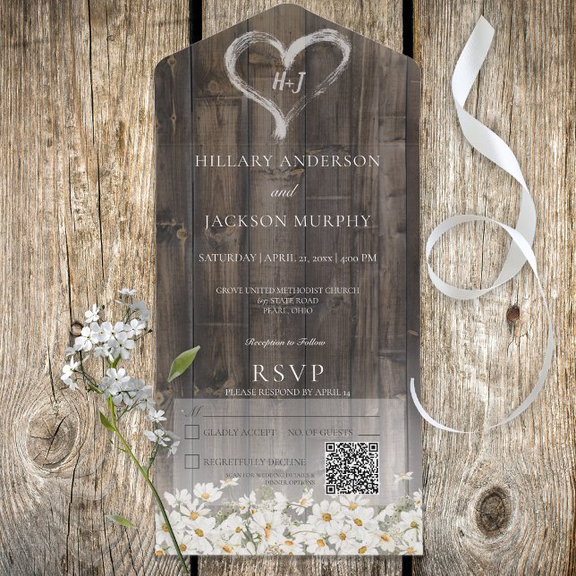 Rustic Barnwood & Daisys QR-kod (Skapare uppladdad)