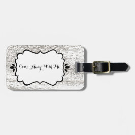 Rustic Barnwood Mönster Bagagebricka