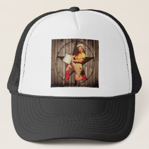 Rustic BarnWood texas stjärna westerna land cowgir Keps