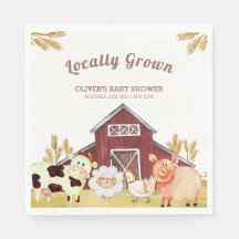 Rustic Barnyard Boskap Baby Shower