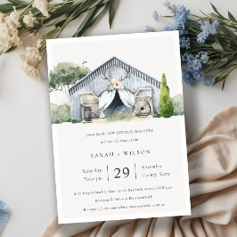 Rustic Barnyard Farm Theme Vow Renewal Inbjudan