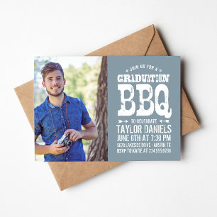 Rustic BBQ-Studentfest - inbjudan