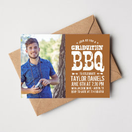 Rustic BBQ-Studentfest - inbjudan
