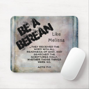 Rustic be a berean Bible Scripture Verse Musmatta