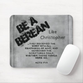 Rustic be a berean Bible Scripture Verse Musmatta
