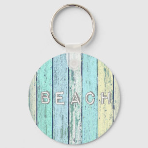Rustic Beach Driftwood Nyckelring