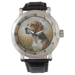 Rustic Beagle Dog Armbandsur