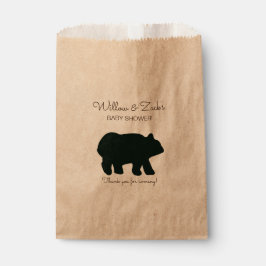 Rustic Bear Party Favor Bags Kraft BEA-100