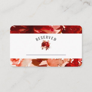 Rustic Beauty Blommigt Reserved Seating Bordsnumme Placeringskort