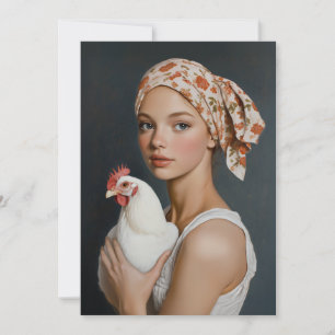 Rustic Beauty med Chicken Inbjudningar