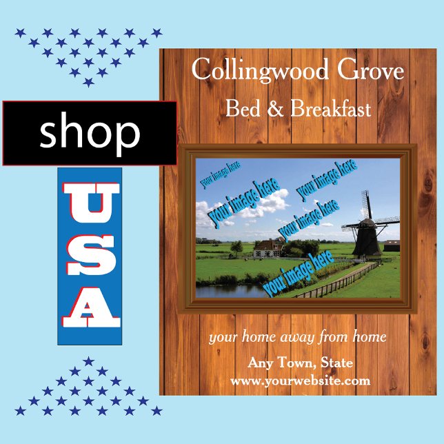 Rustic Bed and Breakfast 🌿 Promotional Poster (Skapare uppladdad)