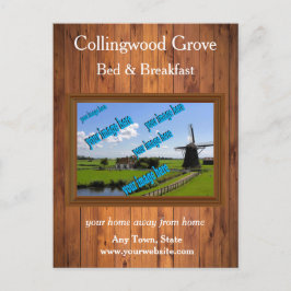 Rustic Bed and Breakfast 🌿 Promotional Vykort