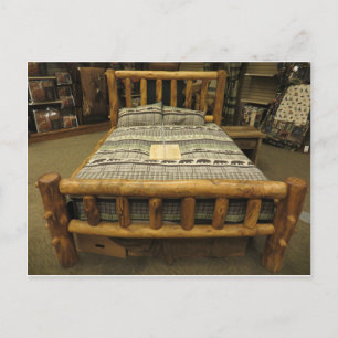Rustic Bed Vykort