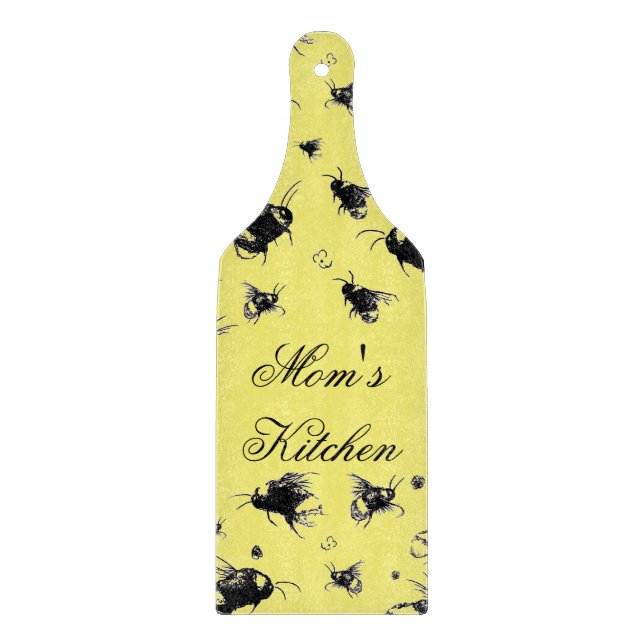 Rustic Bee Chopping Board - Anpassningsbar Gift fö (Framsidan)