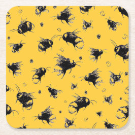 Rustic Bee Underlägg - Hand plockade, Farmhouse Gi