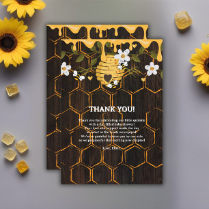 Rustic Beehive Honeybees Baby Shower Tack Kort