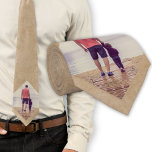 Rustic Beige Anpassningsbar Photo Slips<br><div class="desc">Rustic Beige Anpassningsbar Fotohalsen slips. En perfekt gåva till honom.</div>