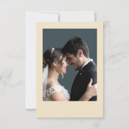 Rustic Beige Botanical Bröllop Tack Kort