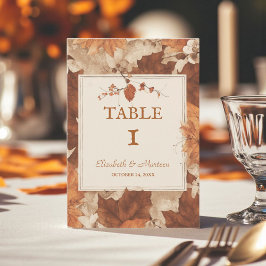 Rustic Beige Brown Maple Löv Hösten