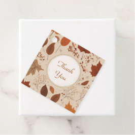Rustic Beige Brown Maple Löv Hösten Bröllop Gåvor Etiketter