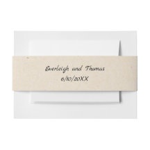 Rustic Beige Faux Kraft-papp Belly Band