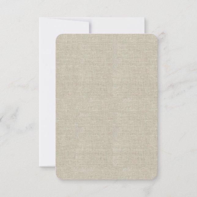 Rustic Beige Linen Prated (Framsida)