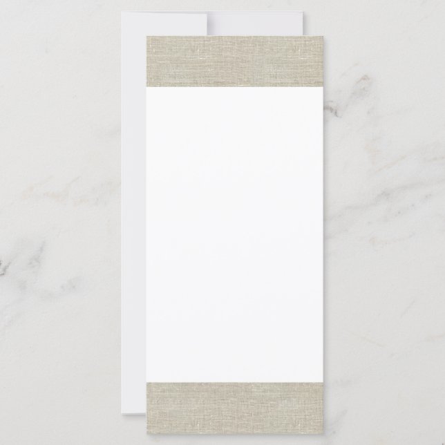 Rustic Beige Linen Prated (Framsida)