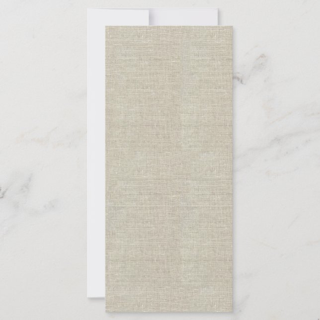 Rustic Beige Linen Prated (Framsida)
