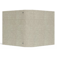 Rustic Beige Linen tryckt 3 Ring Binder