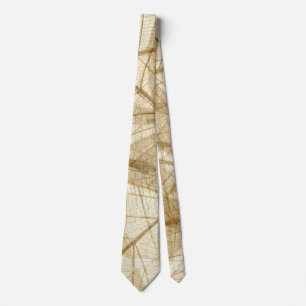 Rustic Beige Snöre Lövs Slips