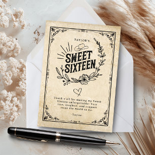 Rustic Beige Western Sweet sixteen Tack Kort