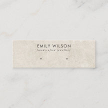 RUSTIC BENVIT GRÅTT STUCCO STUD EARRING VISNING