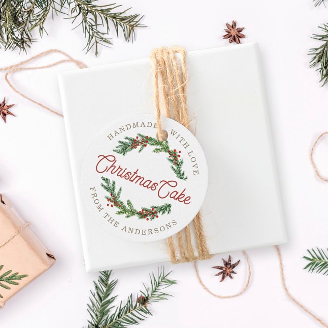 Rustic Berry Wandan Helgdag Baking Gift Gåvor Etiketter (Skapare uppladdad)