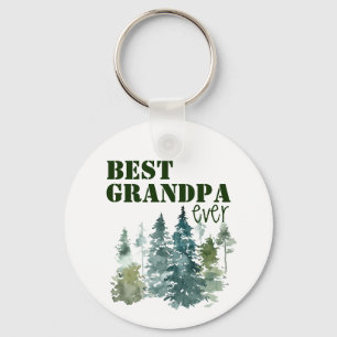 Rustic Best Grandpa, någonsin naturnära övernattni Nyckelring
