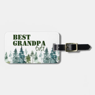Rustic Best Grandpa nånsin Bagagebricka