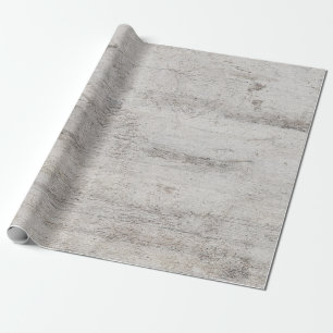 Rustic Birch Träd Åldras Grått Wood Struktur Bröll Presentpapper