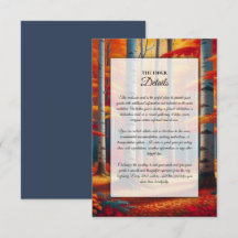 Rustic Birch Träd Fall Wedding