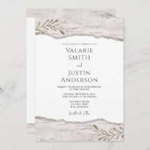 Rustic Birch Wood Bröllop allt i ett