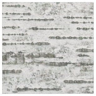 Rustic Birch Wood Träd Bark White Grått Tyg