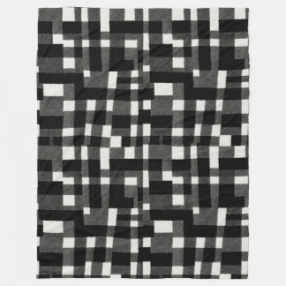 Rustic Black and White Buffalo Play Blanket Fleecefilt