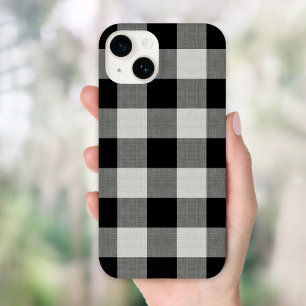 Rustic Black Buffalo Check