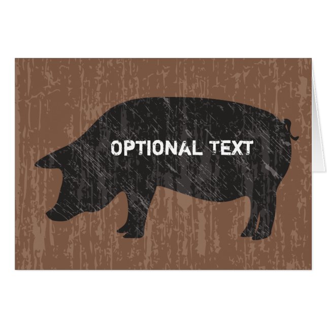 Rustic Black Gris OBS Kort (Framsidan Horizontal)
