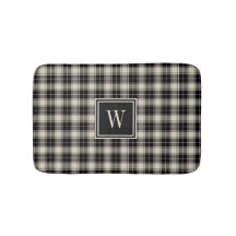 Rustic Black Play Mönster med Monogram